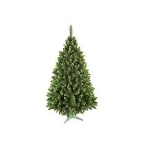 Stromek JEDLE umělý vánoční se zelenými konci + stojan 160cm