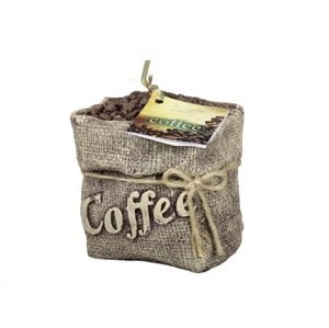 Svíčka COFFEE BAG zdobená 8x11x11cm