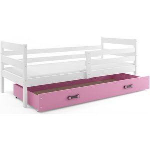 Dětská postel ERYK 1 80x190 cm, borovice/růžová (Volba matrace: Pěnová matrace)