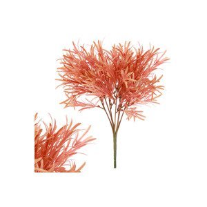 Trs rozmarýnu v červeno-oranžové barvě, umělá květina. SG6057-RED