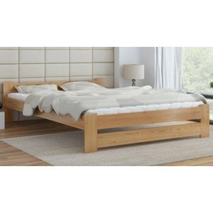 Dřevěná postel Niwa 180x200 + rošt ZDARMA (Barva dřeva: Borovice)