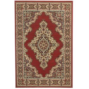 Sintelon doo Kusový koberec PRACTICA 58/CMC, Červená, Vícebarevné (Rozměr: 40 x 60 cm)