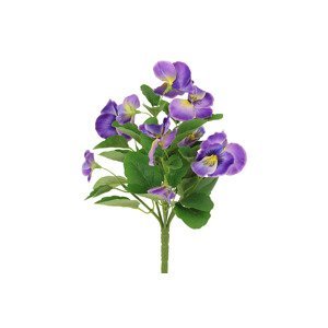 Maceška - kytice z umělých květin, barva fialová. KT7142, sada 4 ks