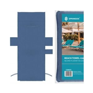 Plážová deka 210x75 cm, tmavě modrá SPRINGOS LACAPO