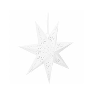 Vánoční ozdoby - Hvězda z papíru 50 cm, bílá