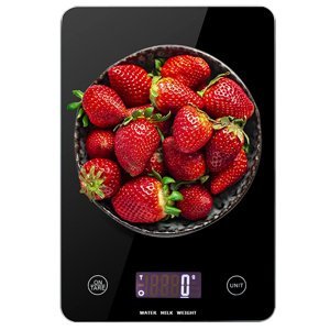 Elektronická kuchyňská váha do 5 kg, skleněný LCD