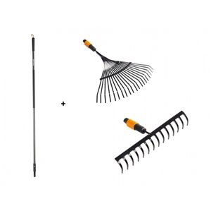 Set FISKARS QUIKFIT hrábě 1000653 a 1000644 + násada 1000661