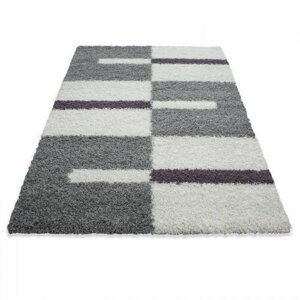 Kusový koberec Gala shaggy 2505 lila (Varianta: 160 x 230 cm)