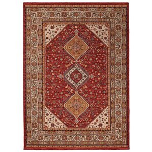 Oriental Weavers International Kusový koberec PRAGUE 93/IB2R, Červená, Vícebarevné (Rozměr: 100 x 150 cm)
