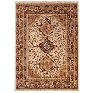 Oriental Weavers International Kusový koberec PRAGUE 93/IB2W, Béžová, Vícebarevné (Rozměr: 100 x 150 cm)