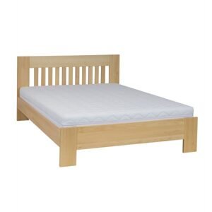 Buková postel LK186, délka: d200, šířka: s100 (Barva dřeva: Bělená)