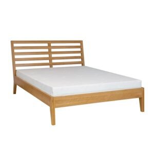 Buková postel LK165, délka: d200, šířka: s120 (Barva dřeva: Bělená)