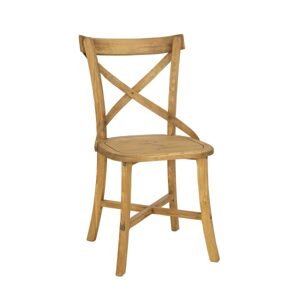 Židle z borovice KT701, šířka: š47, výška: š88, hloubka: g51 (Barva dřeva: Bílý antický vosk)