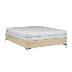 Buková postel LK185, délka: d200, šířka: s120 (Barva dřeva: Bělená)