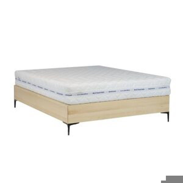 Buková postel LK185, délka: d200, šířka: s160 (Barva dřeva: Přírodní (lakovaná))
