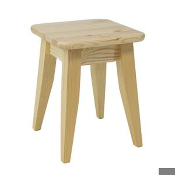 Židle z borovice KT262, výška: š45 (Barva dřeva: Přírodní (lakovaná))
