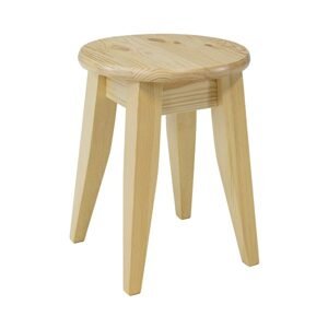 Židle z borovice KT263, výška: W45 (Barva dřeva: Přírodní (lakovaná))