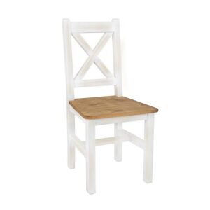 Borová židle KT716, šířka: š46, výška: 96, hloubka: g51, sada 5 ks (Barva dřeva: Bělená vosk)