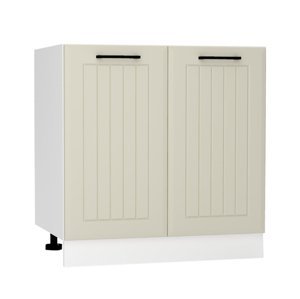 D80ZL d. skříňka pod dřez 2-dveřová INGRID bílá/coffee mat