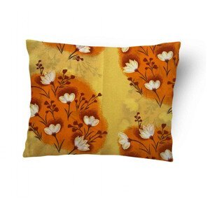Povlak na polštář Oranžové květy 70x90 cm