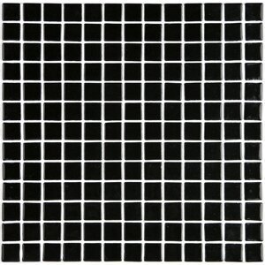 LISA plato skleněné mozaiky black 2,5x2,5cm
