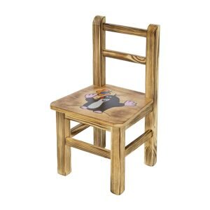 Drewniane krzesełko dziecięce AD230 – Krecik