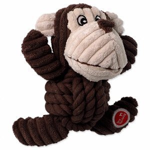 Hračka DOG FANTASY Safari opice s uzlem pískací - Zákaznícke dni 28.3. – 30.4.2024