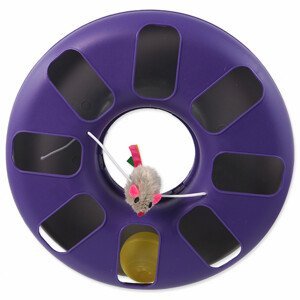 Hračka MAGIC CAT koulodráha kruh s myškou - fialovo-šedá - Zákaznícke dni 28.3. – 30.4.2024