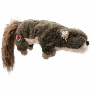 Hračka DOG FANTASY Skinneeez Plush pískací veverka 45 cm - Zákaznícke dni 28.3. – 30.4.2024