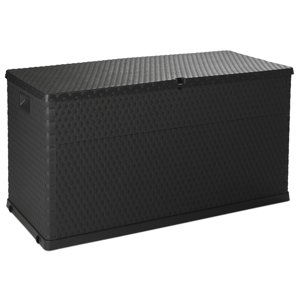 RATTAN zahradní plastový úložný box 420 L - grafit