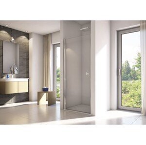 CONCEPT 200 CON1 sprchové dveře 1000x2000mm jednokřídlé, aluchrom/čiré sklo concept-clean