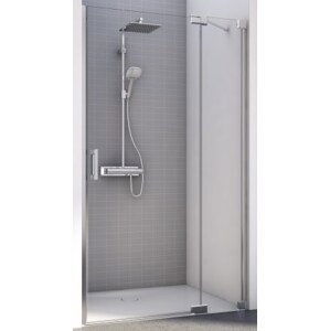 CONCEPT 300 STYLE sprchové dveře 1200x2000mm, jednokřídlé s pevnou stěnou v rovině, pravé, aluchrom/čiré sklo