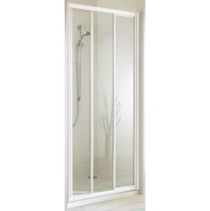 CONCEPT 70 dveře sprchové 1000x1900mm, posuvné, 2 dílné, s pevným segementem, stříbrná matná/čiré sklo AP