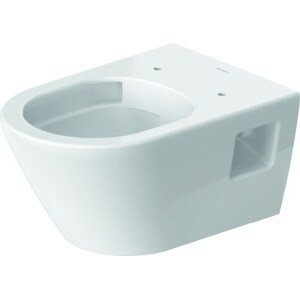 DURAVIT D-NEO závěsné WC 370x540mm, hluboké splachování, odpad vodorovný, bílá, hygieneglaze