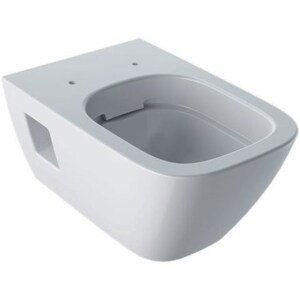 GEBERIT SELNOVA SQUARE závěsné WC 350x540x330mm, s hlubokým splachováním, částečně uzavřený tvar, Rimfree, keramika, bílá