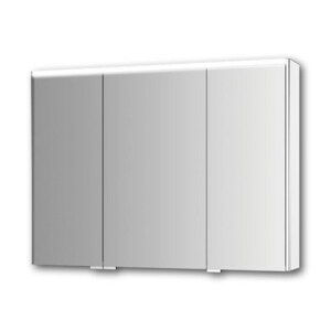 JOKEY DEKOR ALU III-HL LED zrcadlová skříňka 100x73,5x16,6 cm, osvětlení, s vypínačem a el. zásuvkou, hliník, bílá