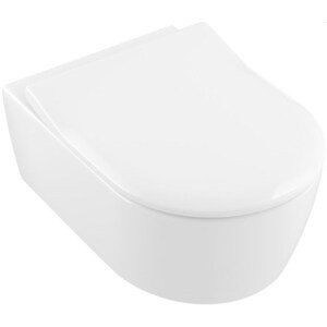 VILLEROY & BOCH AVENTO závěsné WC 370x530mm, se sedátkem 9M87, bílá Alpin