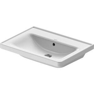 DURAVIT D-NEO umyvadlo 65 cm, s přepadem, WonderGliss