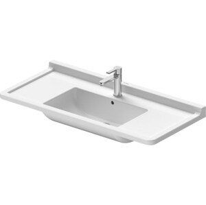 DURAVIT STARCK 3 umyvadlo 105 cm, s otvorem pro baterii a přepadem, WonderGliss