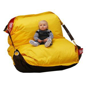 BEANBAG Sedací vak 189x140 duo brown - yellow