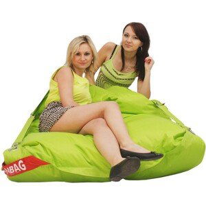 BEANBAG Sedací pytel 189x140 comfort s popruhy limet