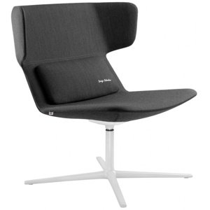 LD SEATING Designové křeslo FLEXI LOUNGE, FL-L-N0, bílá podnož