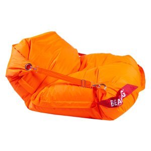 BEANBAG Sedací pytel 189x140 comfort s popruhy fluo orange