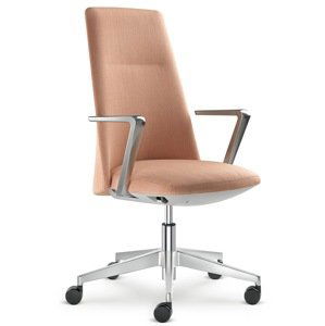 LD SEATING Kancelářské křeslo MELODY DESIGN 785-FR, F40-N6, kříž hliník leštěný