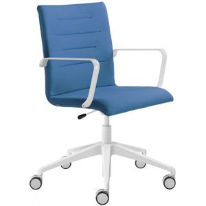 LD SEATING Kancelářská židle OSLO 227-RA,F80-N0, kříž a područky bílé