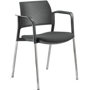 LD SEATING konferenční židle DREAM+ 100BL-N4,BR, kostra chrom