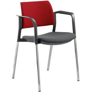 LD SEATING konferenční židle DREAM+ 103BL-N4,BR kostra chrom