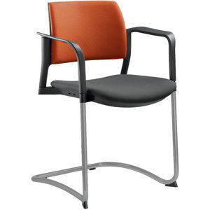 LD SEATING konferenční židle DREAM+ 104BL-Z-N2,BR, kostra šedá