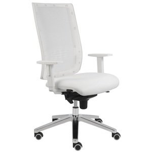 ALBA kancelářská židle KENT SÍŤ, SYNCHRO bílá konstrukce