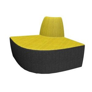 LD SEATING křeslo CLUB CL-DRO90, roh 90° vnější